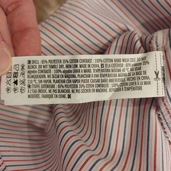 ENGLISH FACTORY STRIPES ASYMMETRICAL SHIRT S - Picture 13 of 14